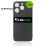 iPhone 15 Pro Max Back Glass With Metal Plate (Black Titanium)