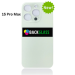 iPhone 15 Pro Max Back Glass With Metal Plate (White Titanium)