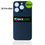 iPhone 15 Pro Max Back Glass With Metal Plate (Blue Titanium)